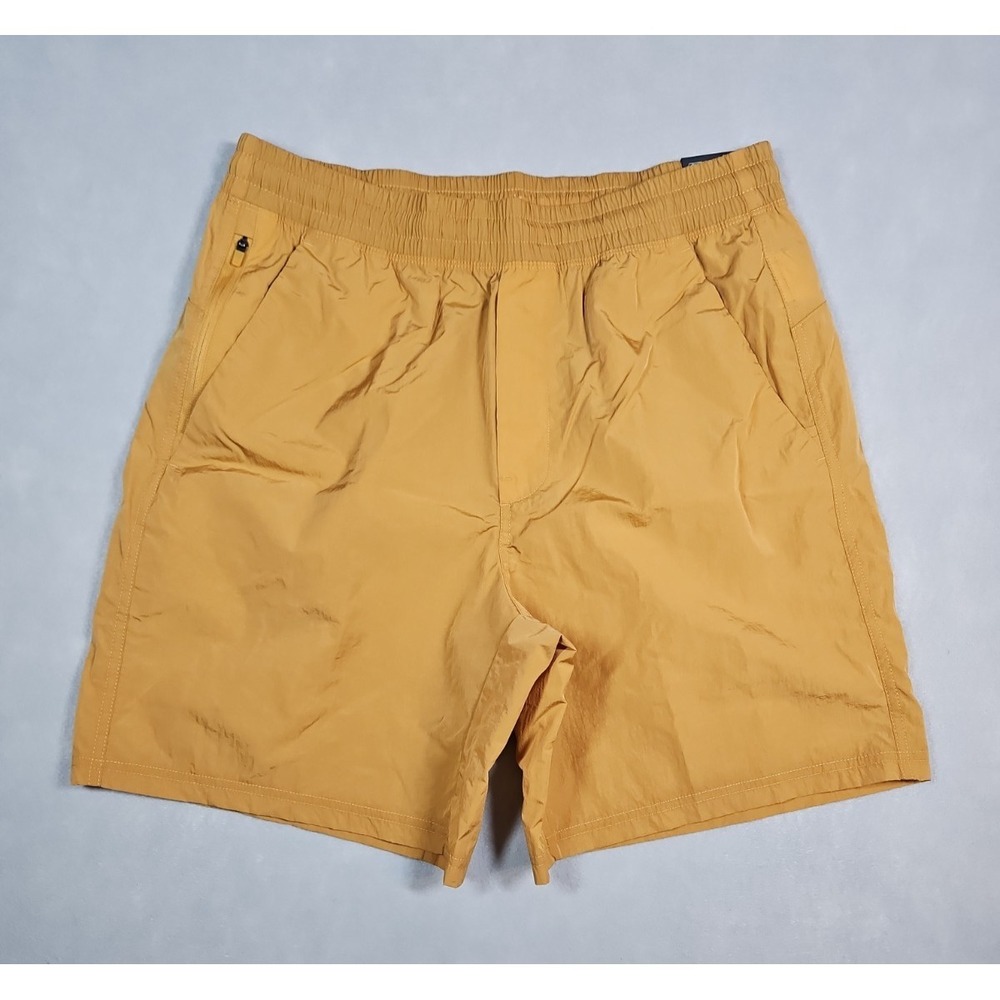 VRST Mens‎ Tan Gold Shine 7" All In Unlined Water Repellent Shorts Medium NWT